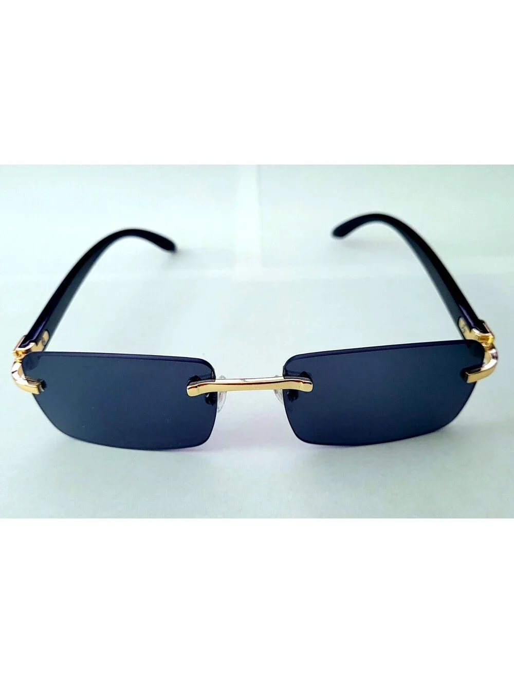 Piccadilly Gld Black Horn Decor Gradient Designer Sunglasses